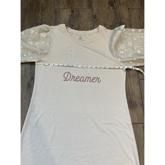 Disney Parks Cinderella Bedazzled‎ Slipper Dreamer Cream Dress Women’s Large - Picture 6 of 6